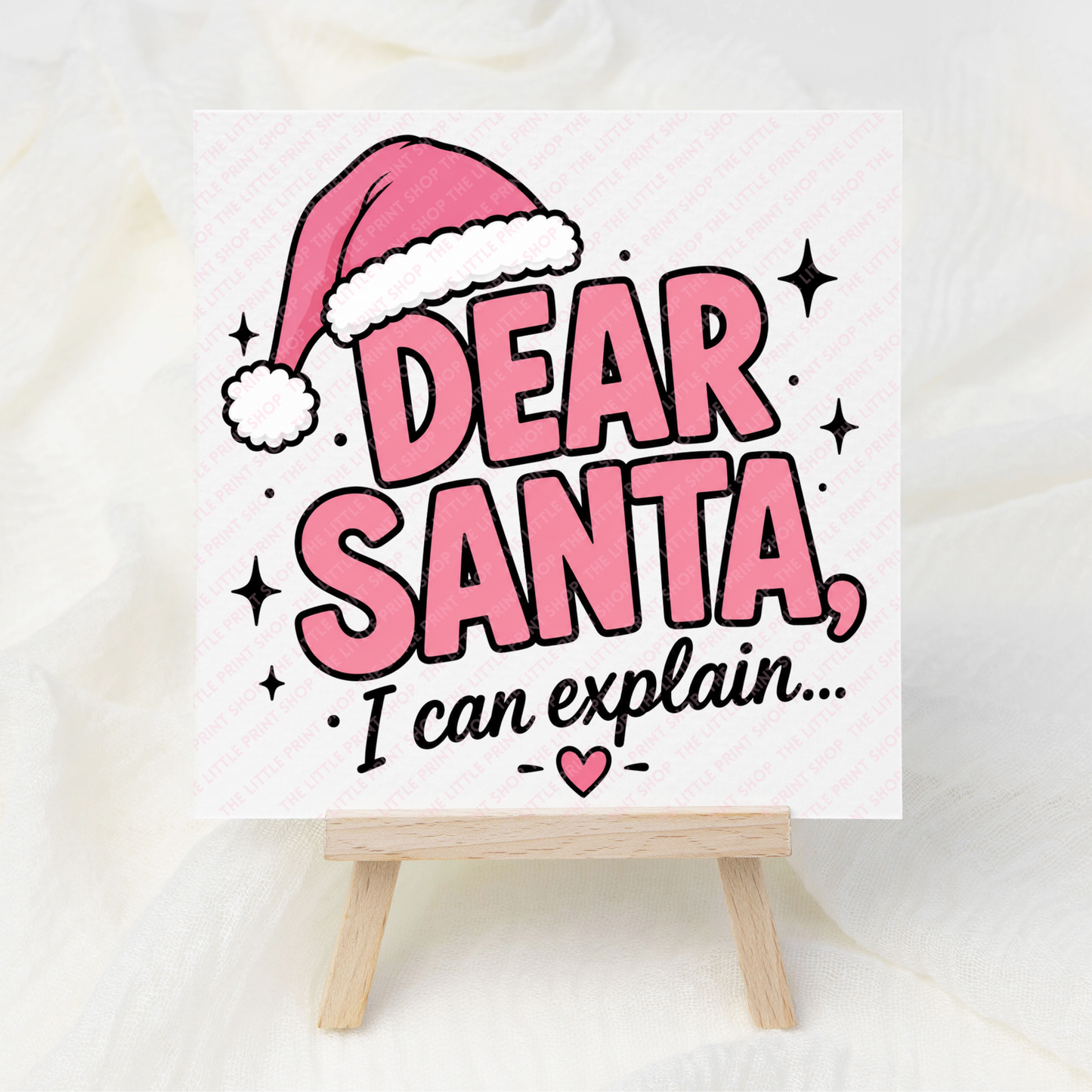 Dear Santa - UV DTF 3 inch Decal