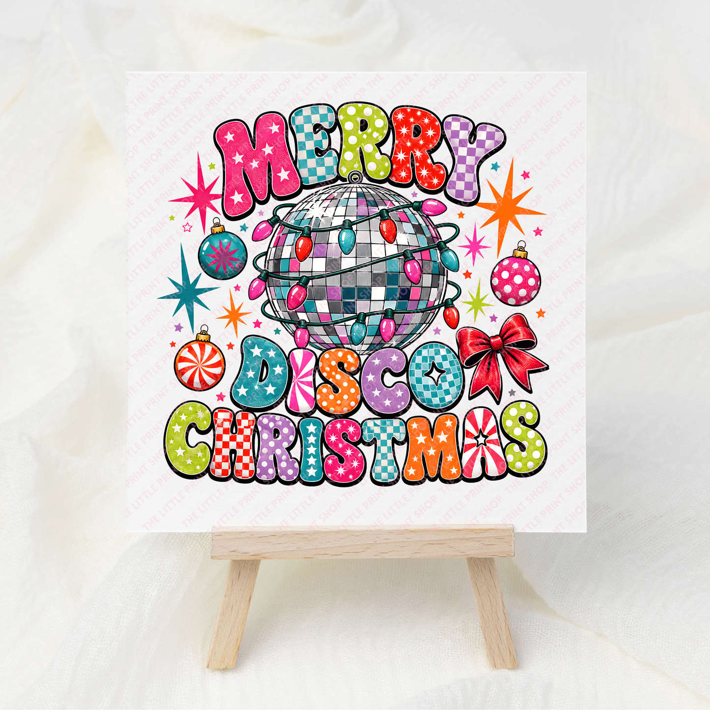 Merry Disco - UV DTF 3 inch Decal