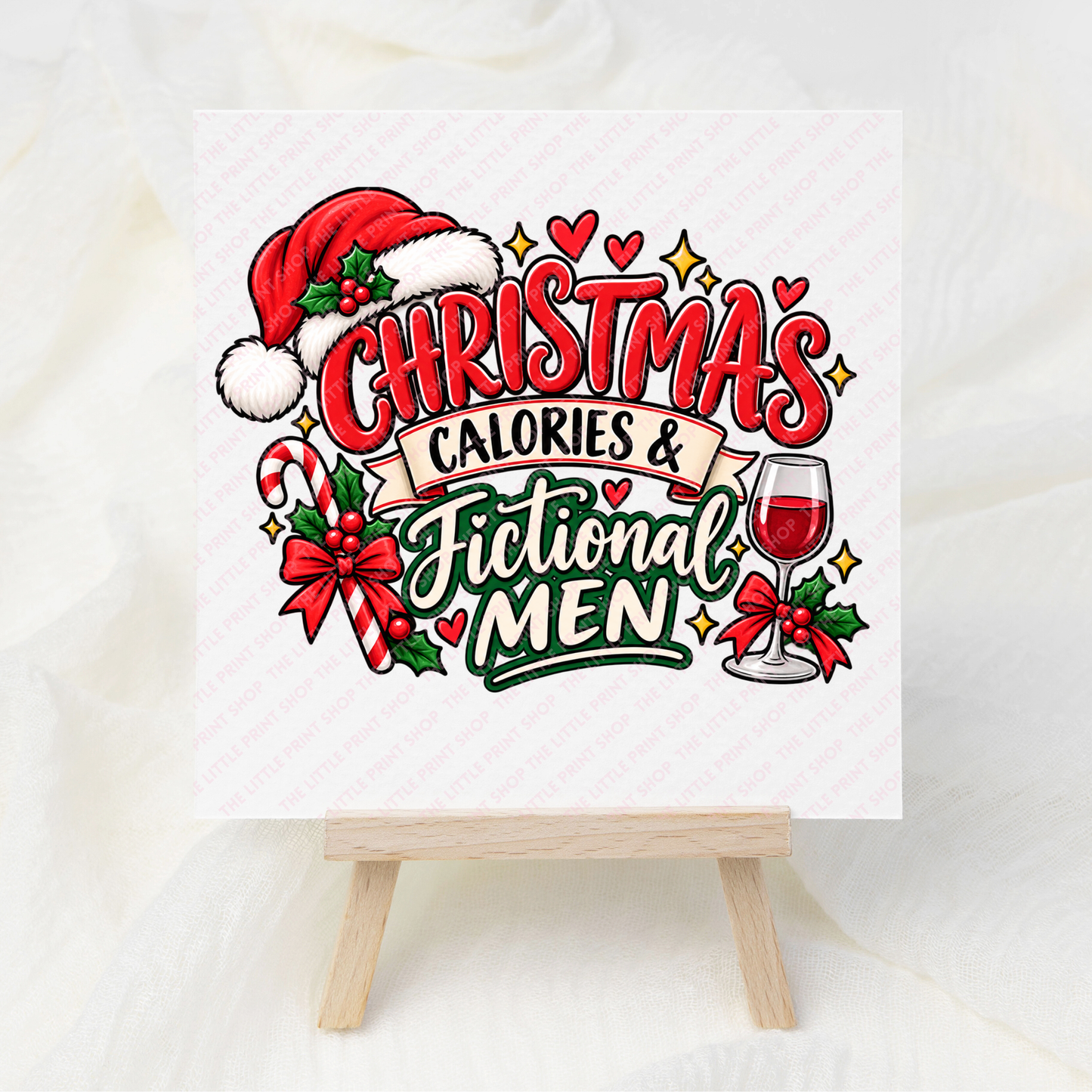 Christmas Calories - UV DTF 3 inch Decal