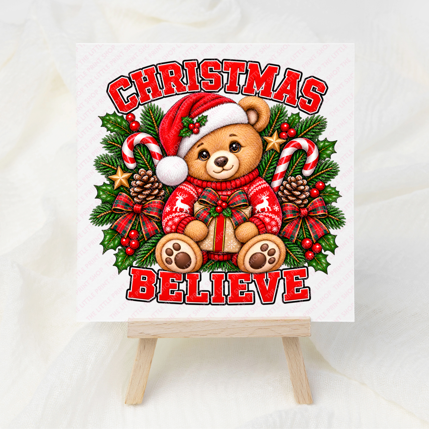 Christmas Believe - UV DTF 3 inch Decal