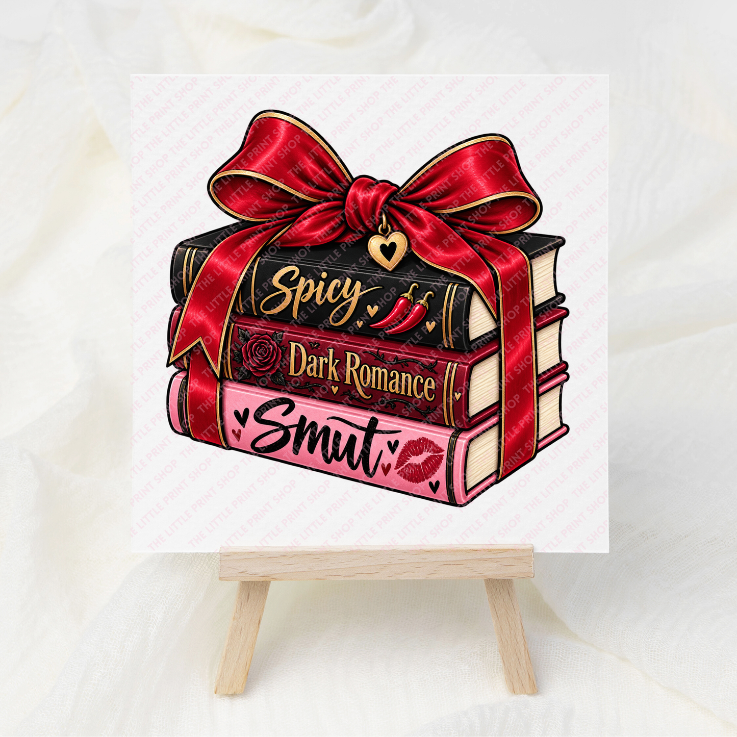 Christmas Spicy Books - UV DTF 3 inch Decal