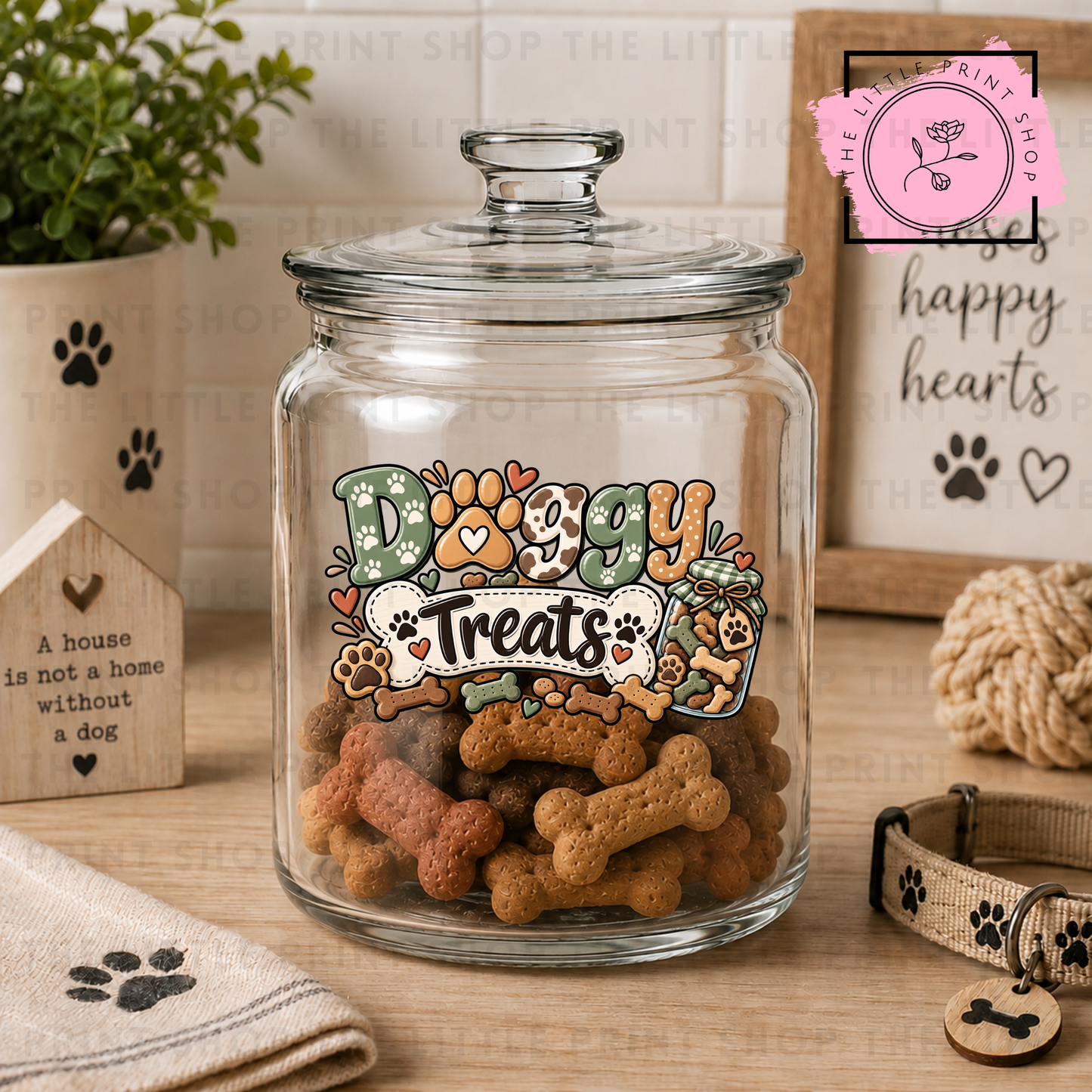 Doggy Treats - UV DTF 4 inch Decals