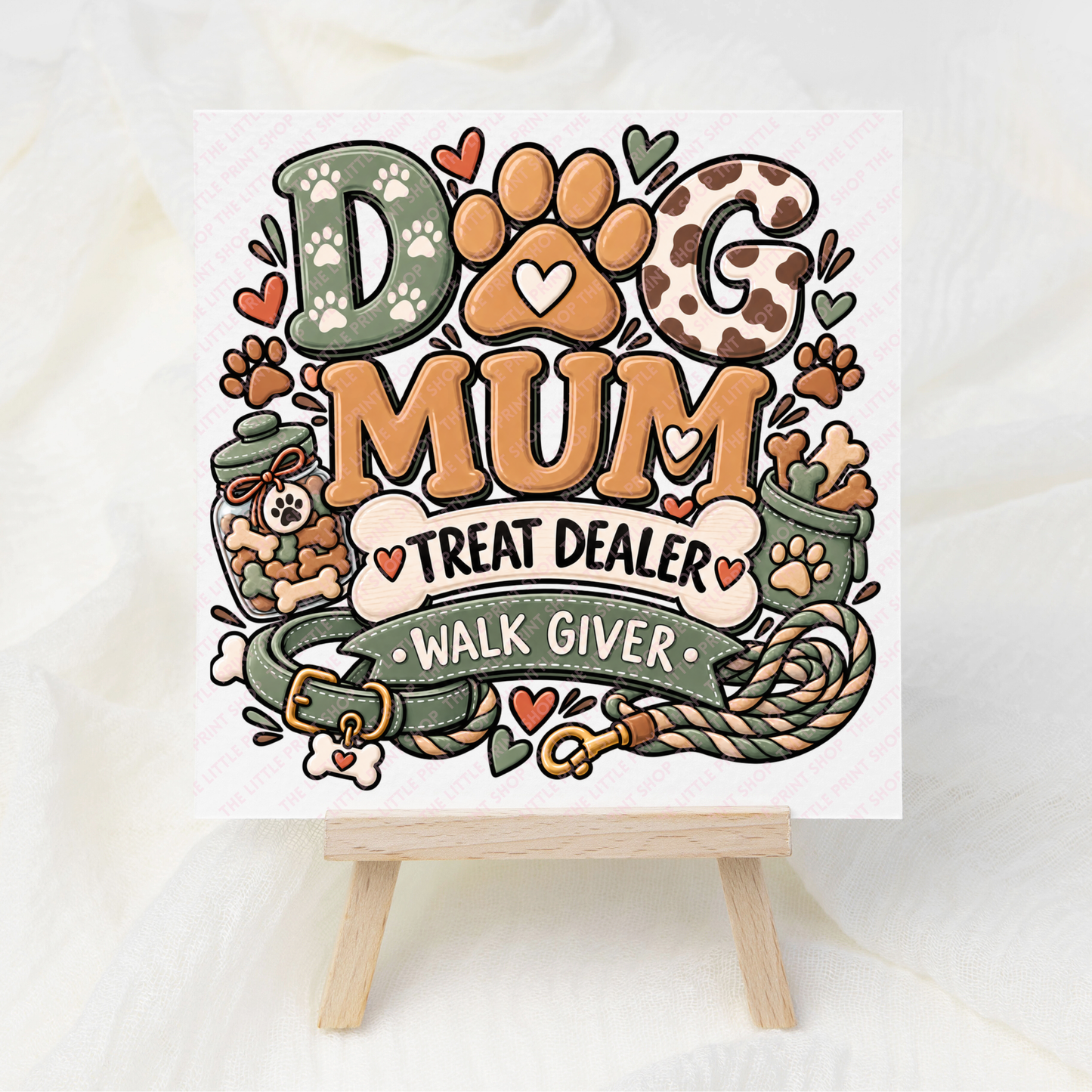 Dog Mum - UV DTF 3 inch Decals