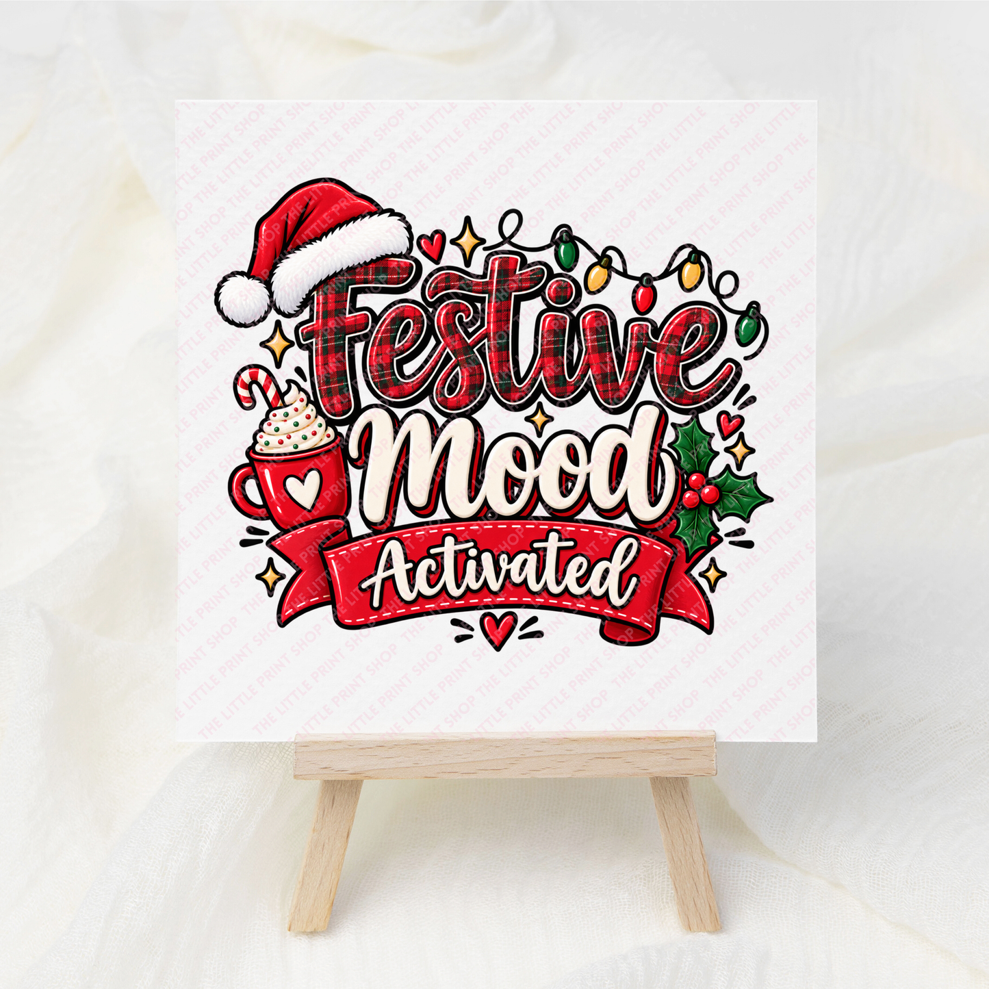 Festive Mood - UV DTF 3 inch Decal