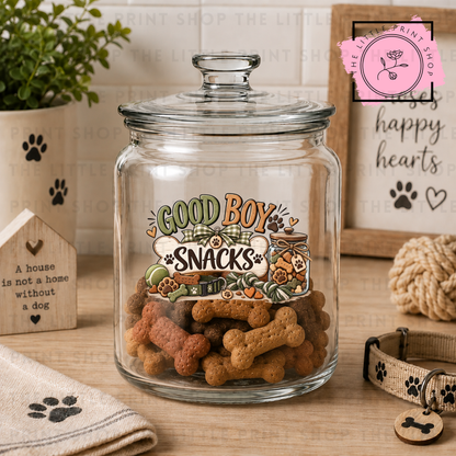 Good Boy Snacks - UV DTF 4 inch Decals
