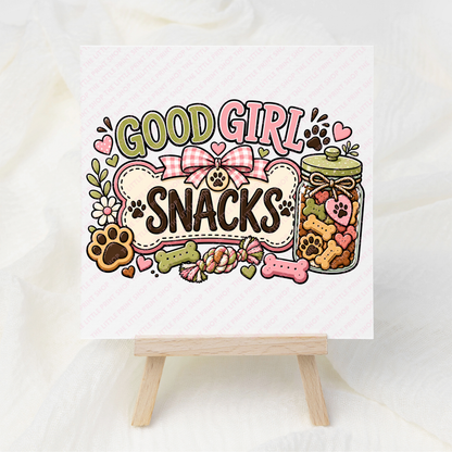 Good Girl Snacks - UV DTF 4 inch Decals