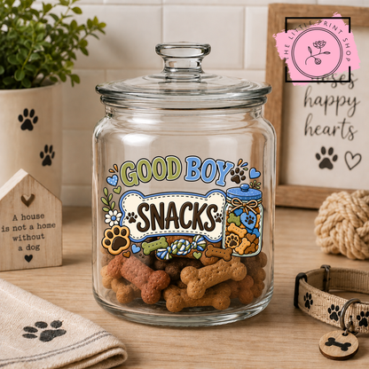 Good Boy Snacks - UV DTF 4 inch Decals