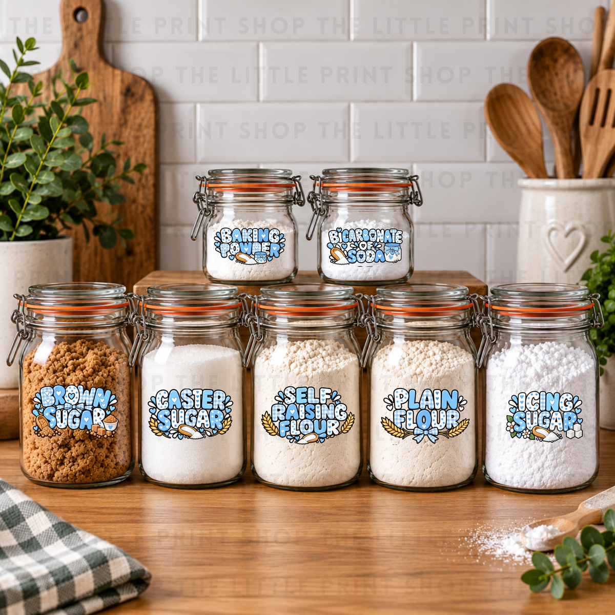 Baking Ingredients Bundle - UV DTF 3 inch Decals