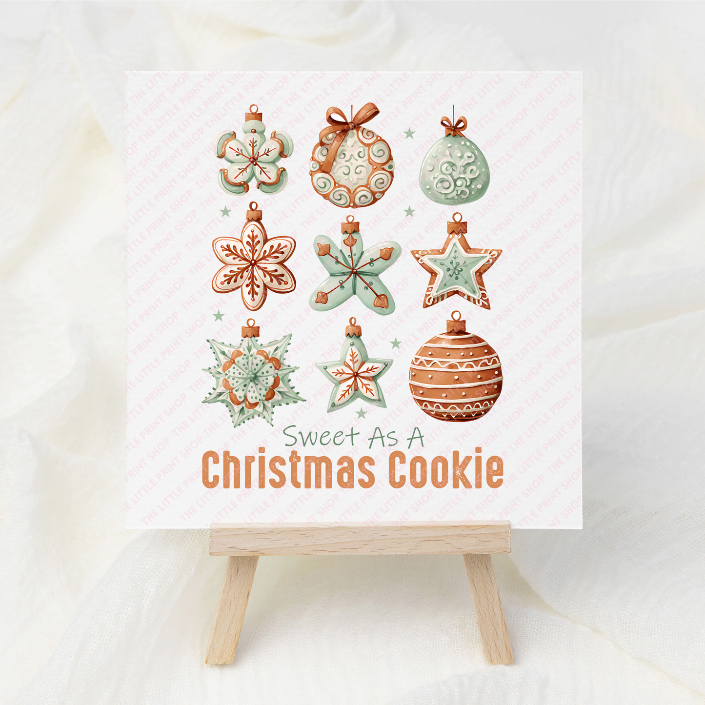 Christmas Cookie - UV DTF 3 inch Decal