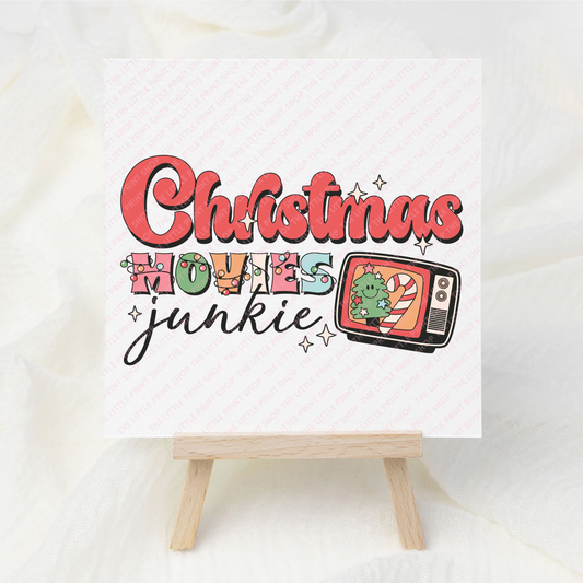 Christmas Junkie - UV DTF 3 inch Decal