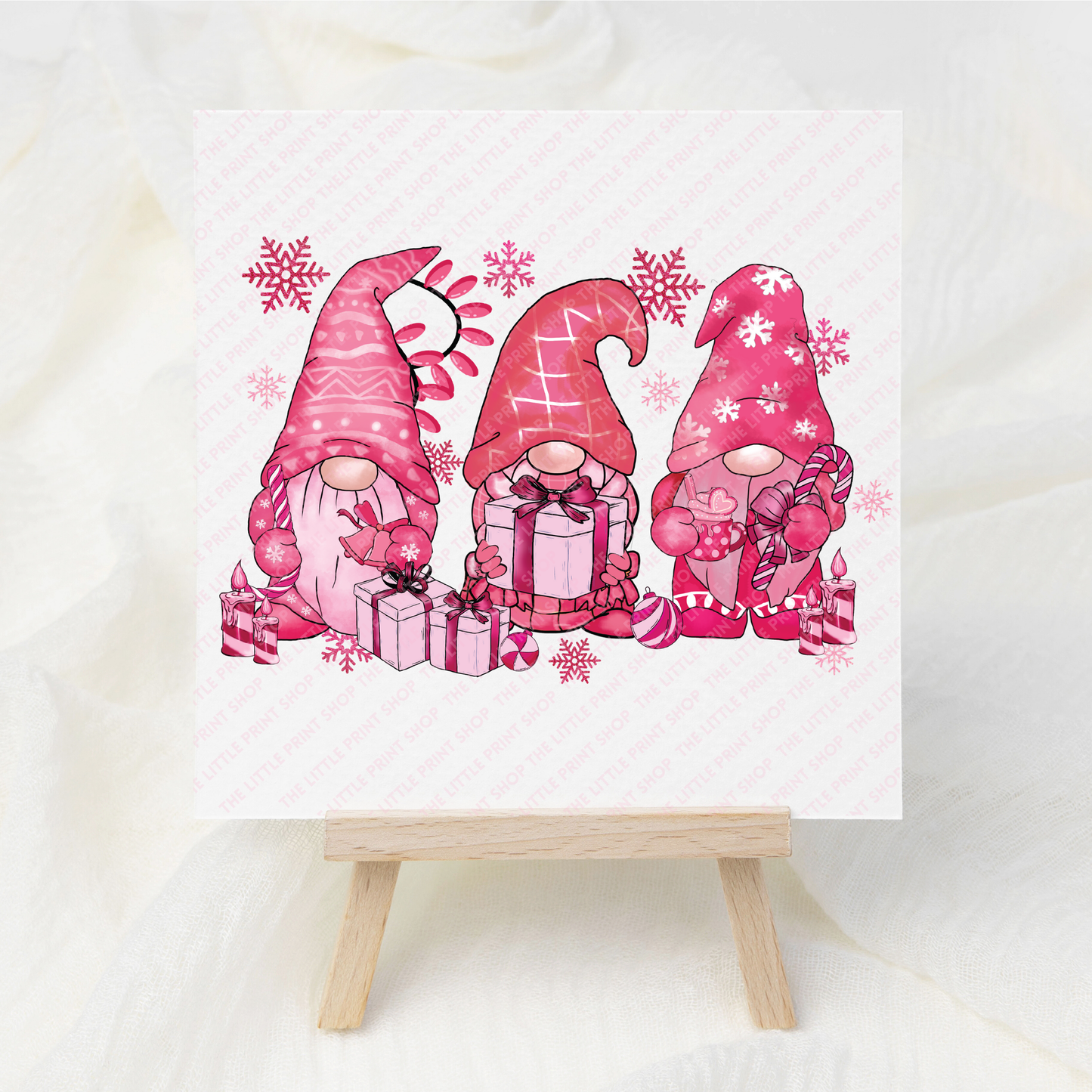 Pink Gonk Trio - UV DTF 3 inch Decal