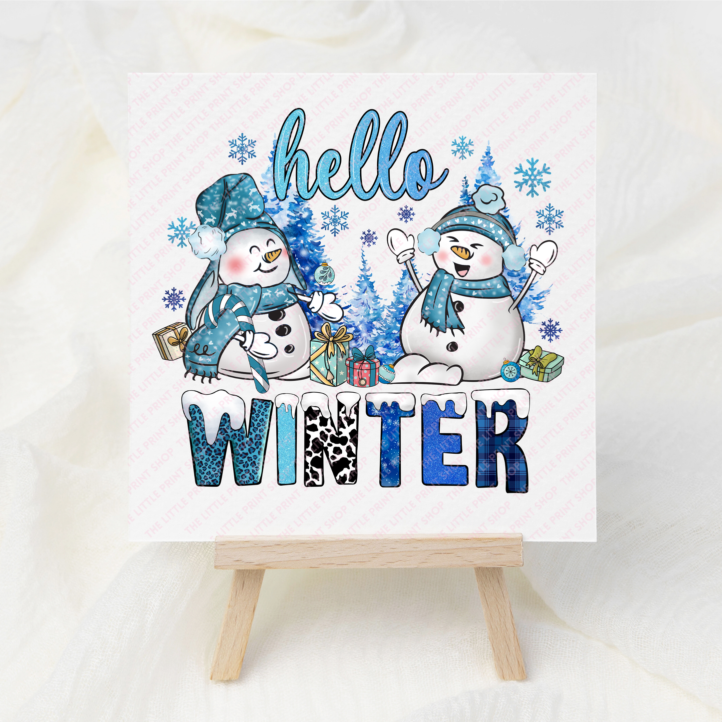 Blue Winter - UV DTF 3 inch Decal