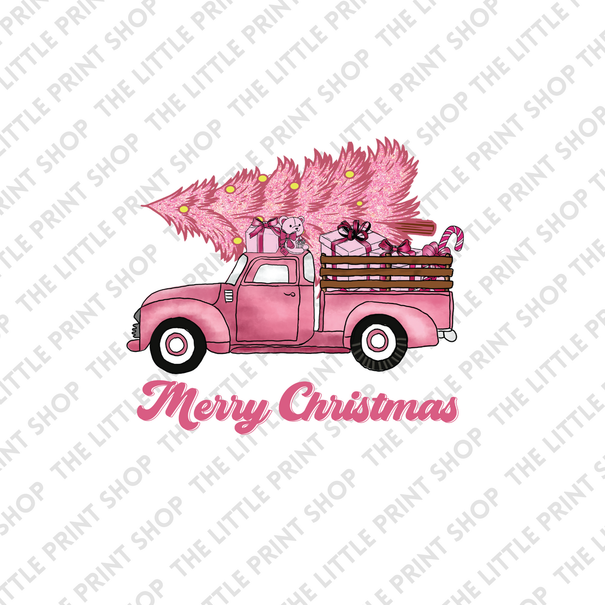 Pink Truck - UV DTF 3 inch Decal – Little Print Shop