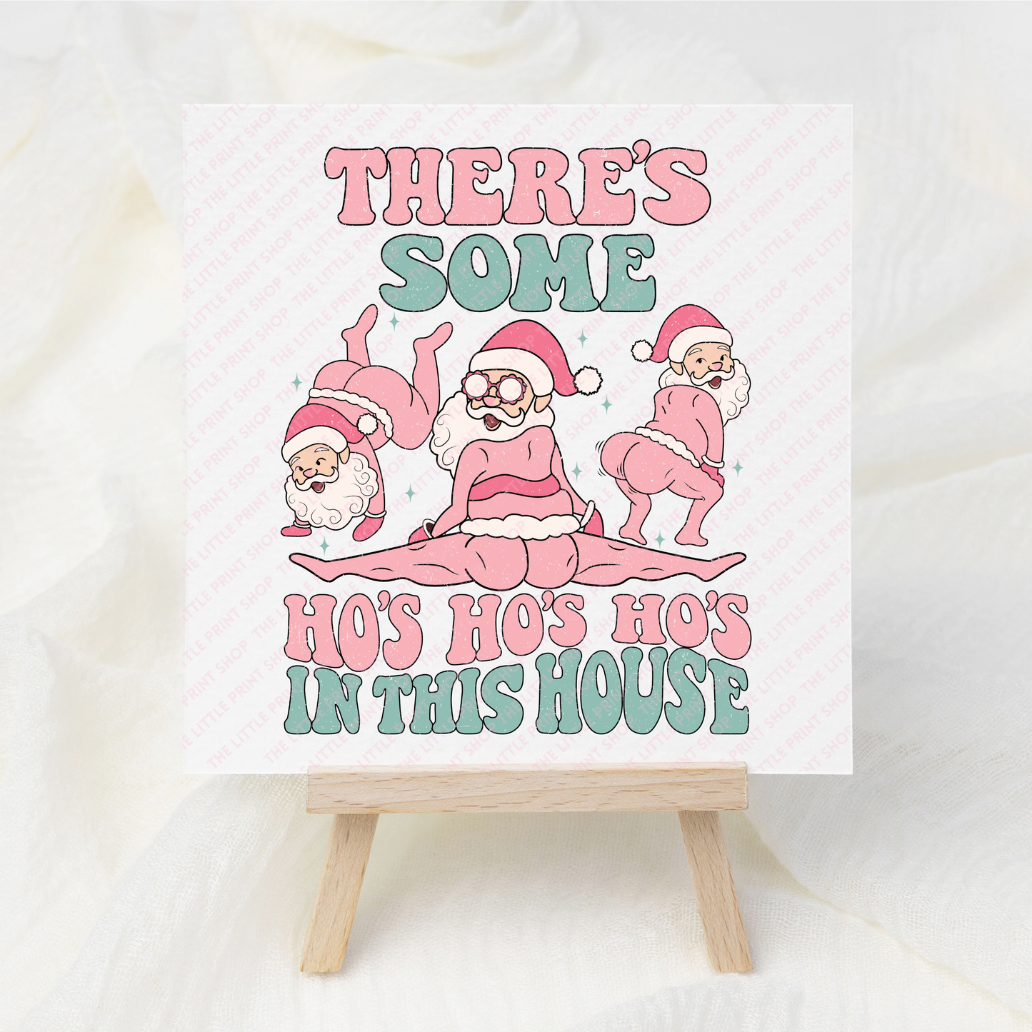 Santa Ho Ho Ho's - UV DTF 3 inch Decal