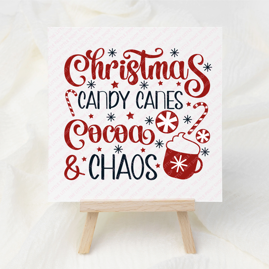 Christmas Candy Canes - UV DTF 3 inch Decal