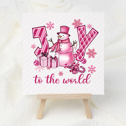 Joy To The World - UV DTF 3 inch Decal