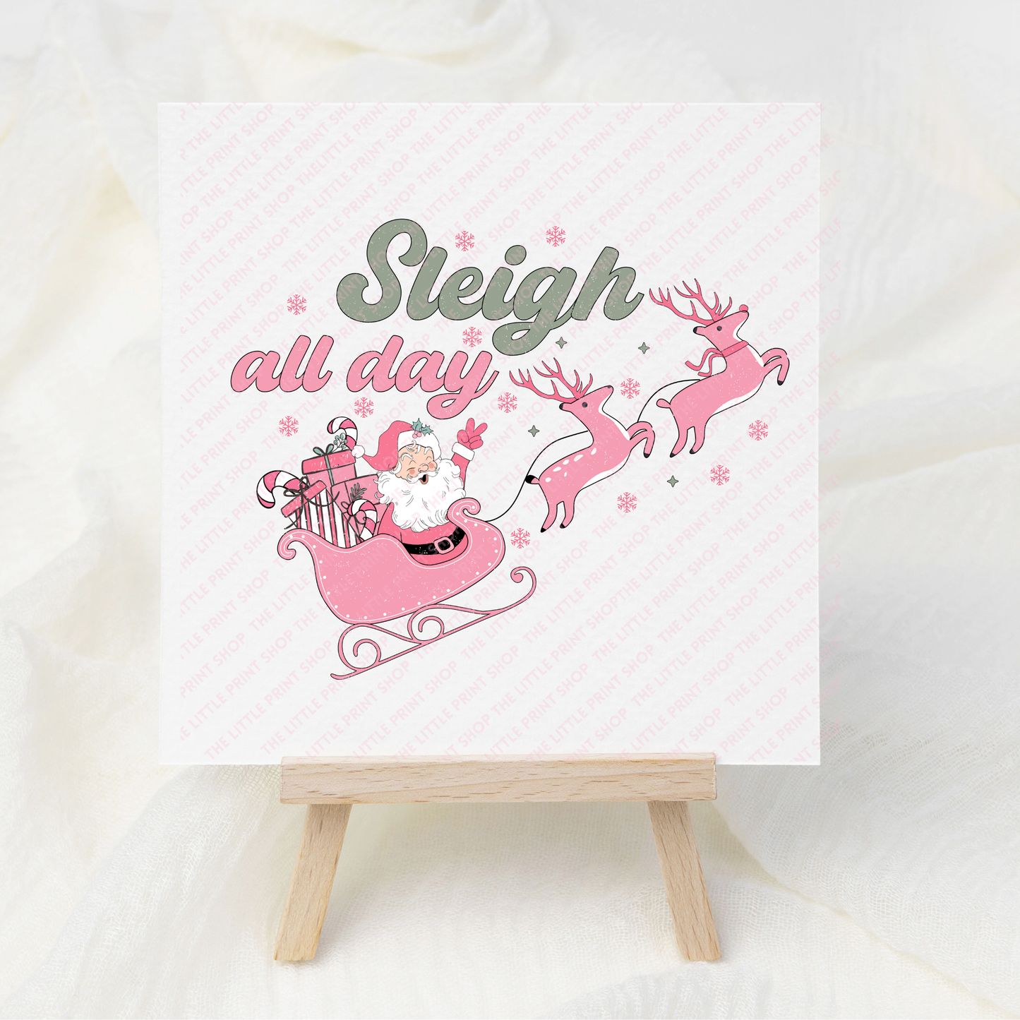Sleigh - UV DTF 3 inch Decal