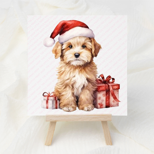 Christmas Dog - UV DTF 3 inch Decal