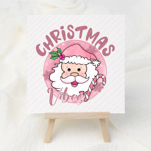 Christmas Vibes - UV DTF 3 inch Decal