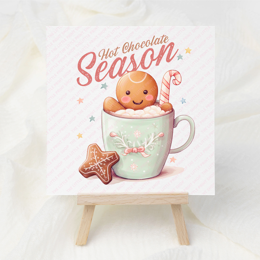 Hot Chocolate Season - UV DTF 3 inch Decal