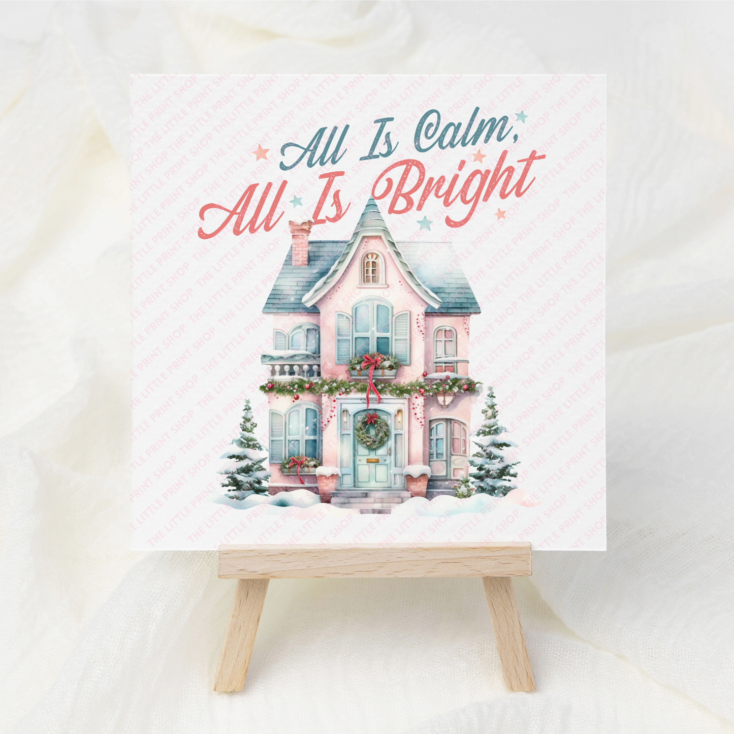 All Is Calm All Is Bright - UV DTF 3 inch Decal