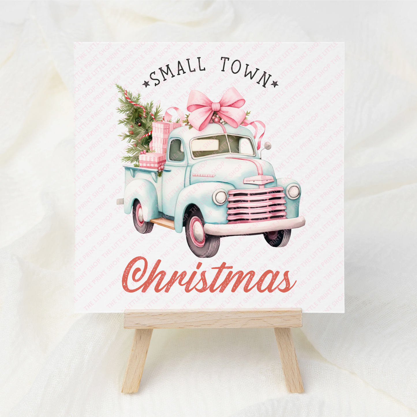 Small Town Christmas - UV DTF 3 inch Decal