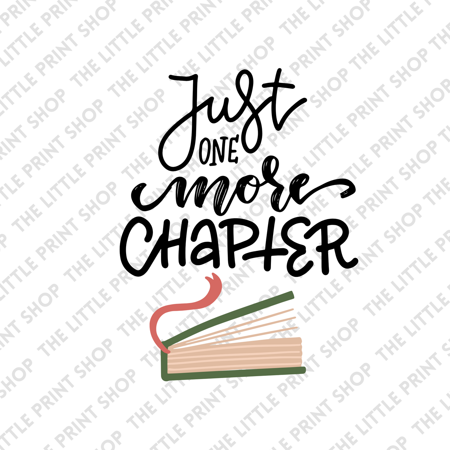 Just One More Chapter - UV DTF 3 inch Decal