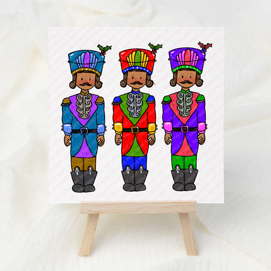 Nutcracker Trio - UV DTF 3 inch Decal