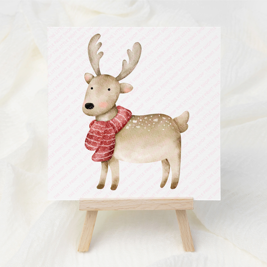 Christmas Deer - UV DTF 3 inch Decal