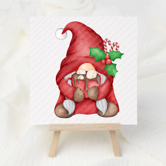 Red Gonk Hot Cocoa - UV DTF 3 inch Decal