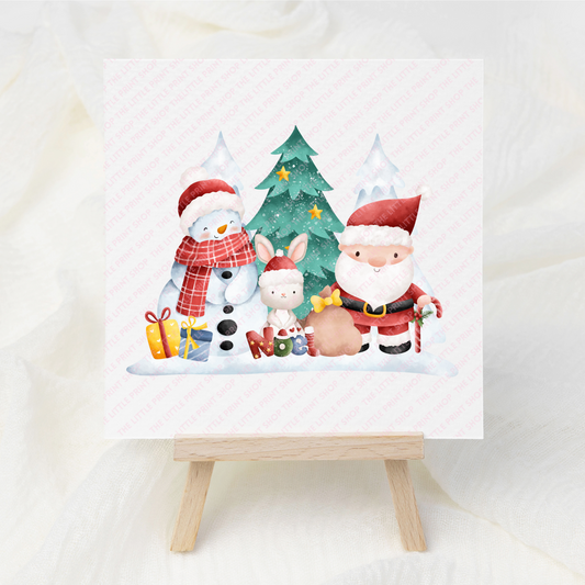 Christmas Scene #2 - UV DTF 3 inch Decal