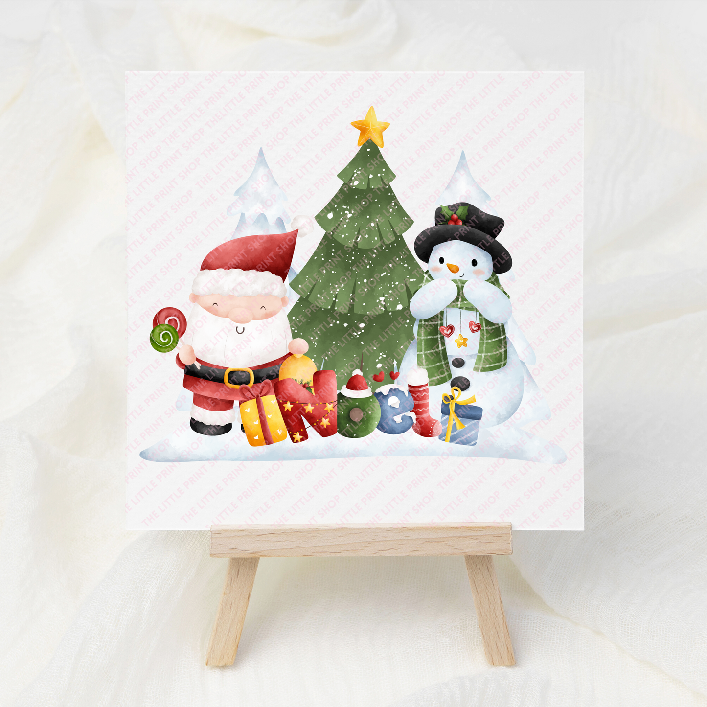 Christmas Scene #3 - UV DTF 3 inch Decal