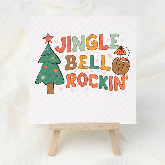 Jingle Bell Rockin' - UV DTF 3 inch Decal