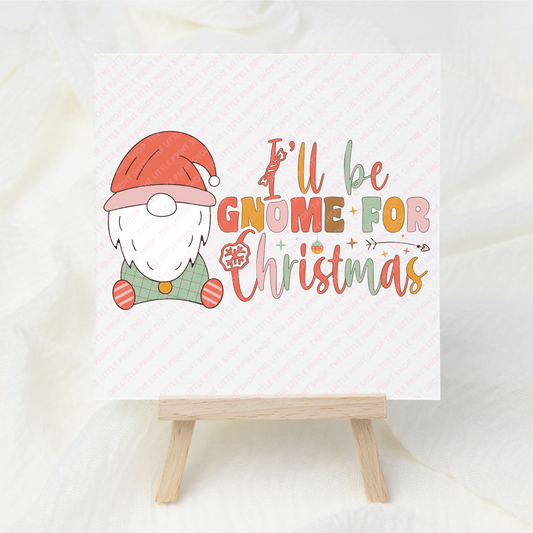 Gnome Christmas - UV DTF 3 inch Decal
