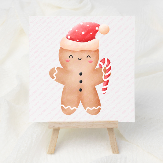 Cute Gingerbread - UV DTF 3 inch Decal