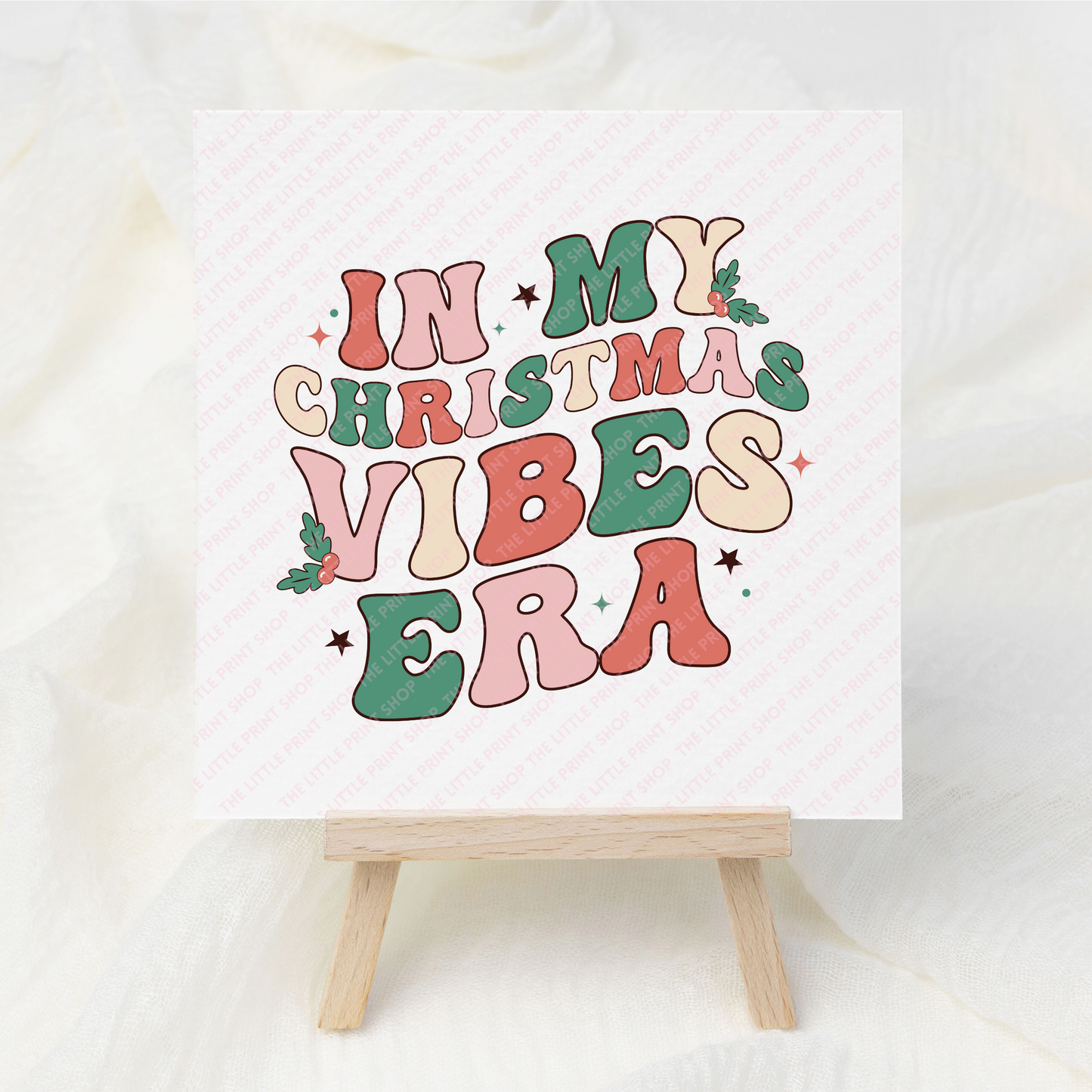 Christmas Vibe Era - UV DTF 3 inch Decal