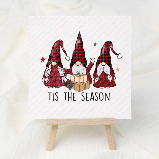 Tis The Season - UV DTF 3 inch Decal