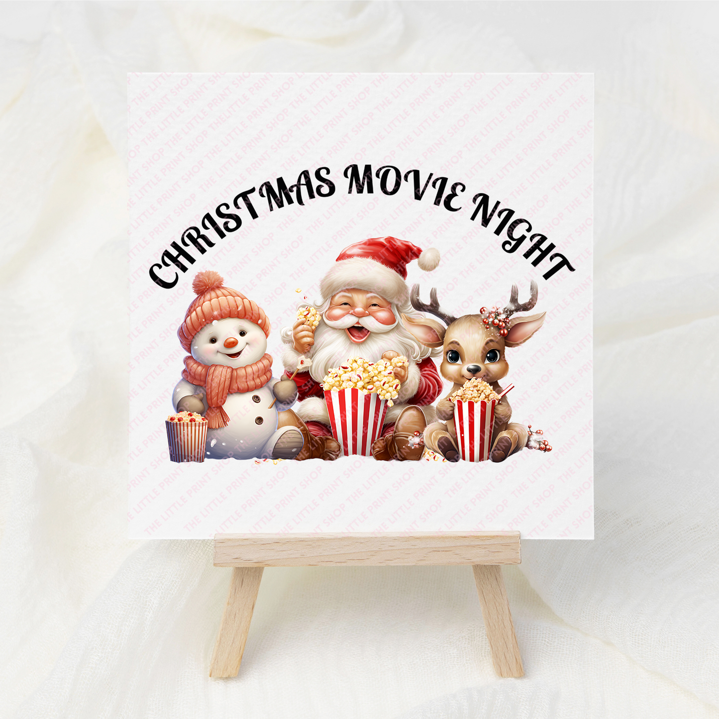 Christmas Move Night (Black Text) - UV DTF Decal