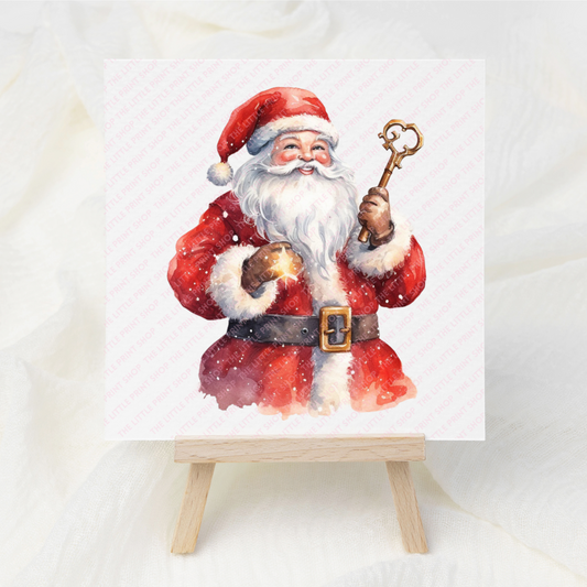 Santa Key - UV DTF 3 inch Decal