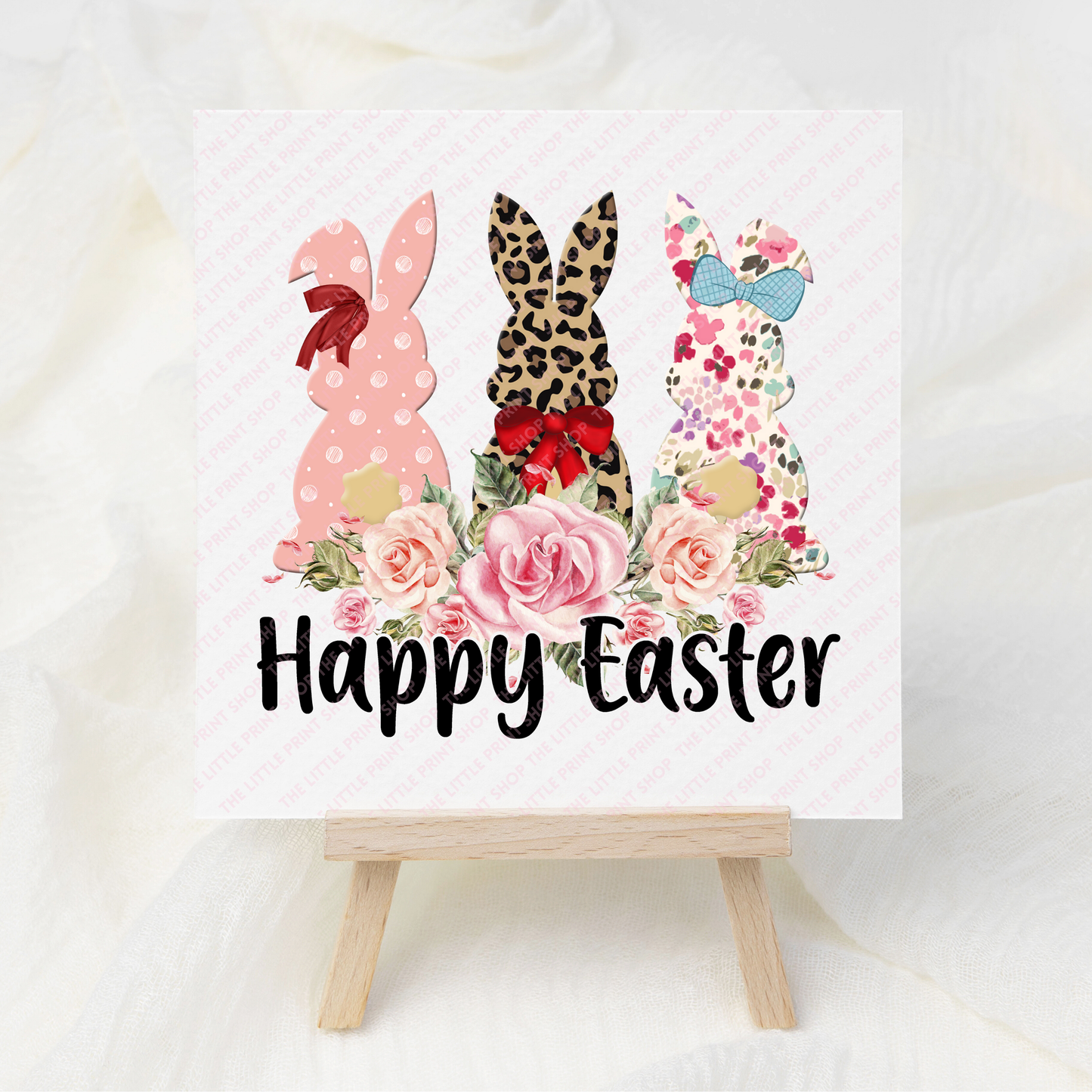 Happy Easter Bunnies - UV DTF 3 inch Decal
