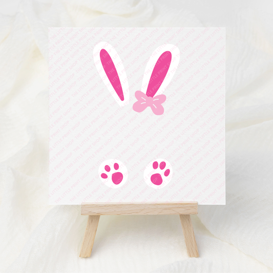 Girl Bunny - UV DTF Decal