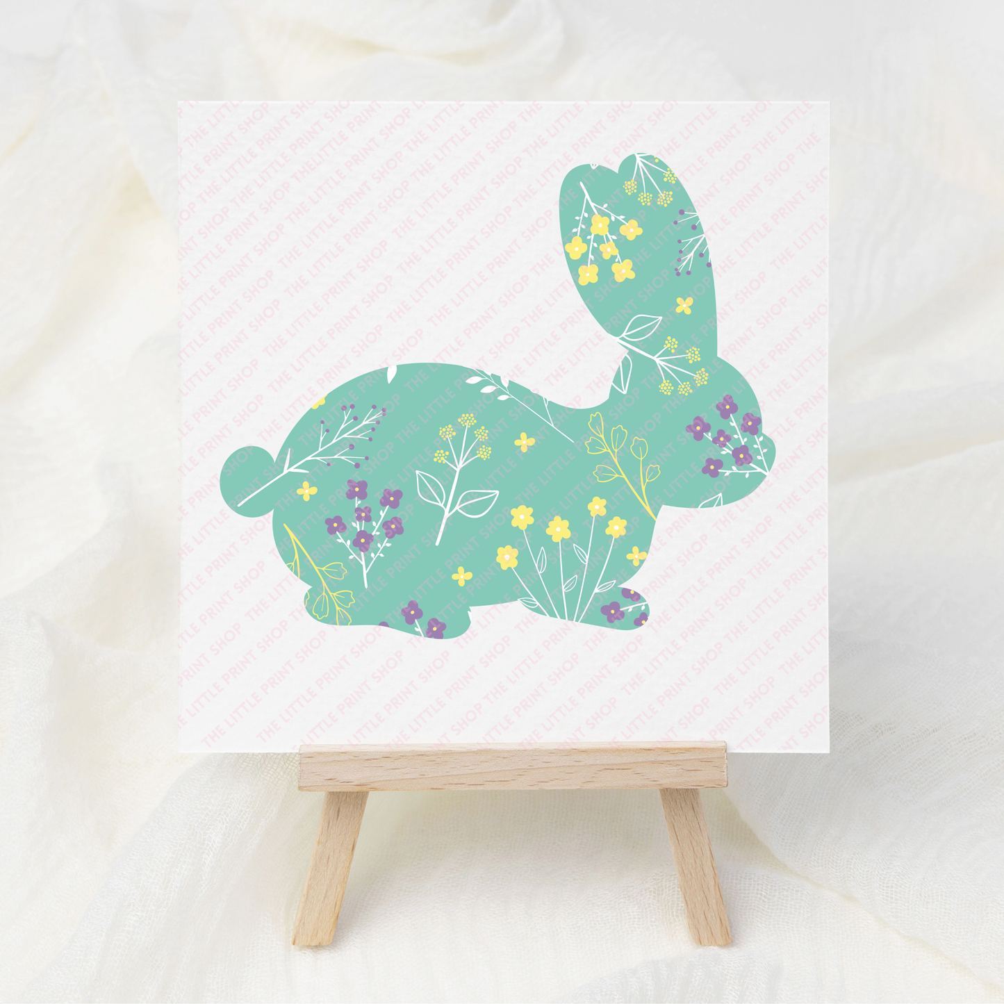 Green Bunny - UV DTF 3 inch Decal