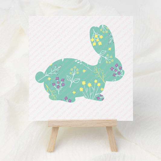 Green Bunny - UV DTF 3 inch Decal