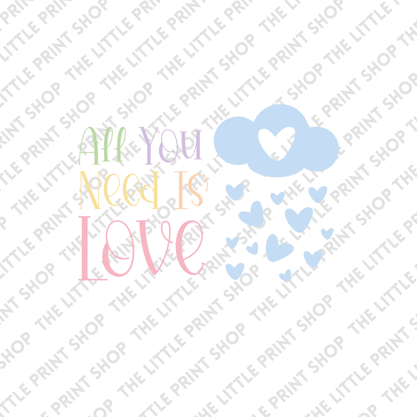 All You Need Is Love  - UV DTF 4inch Decal