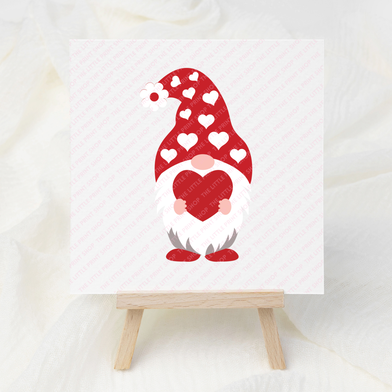Gnome Love Hearts - UV DTF 3 inch Decal