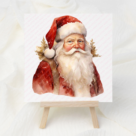 Classic Santa  - UV DTF 3 inch Decal
