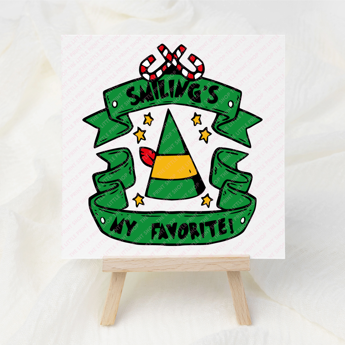 Smiling's My Favourite  - UV DTF 3 inch Decal