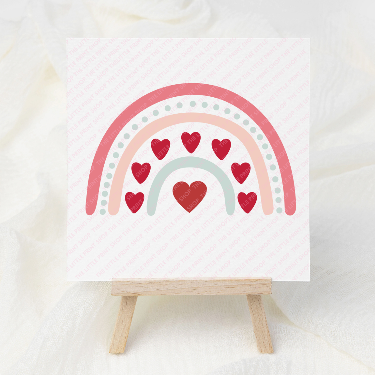 Valentines Rainbow - UV DTF 3 inch Decal