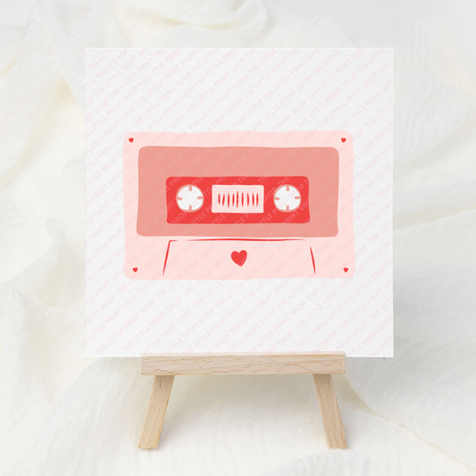 Love Cassette - UV DTF 3 inch Decal