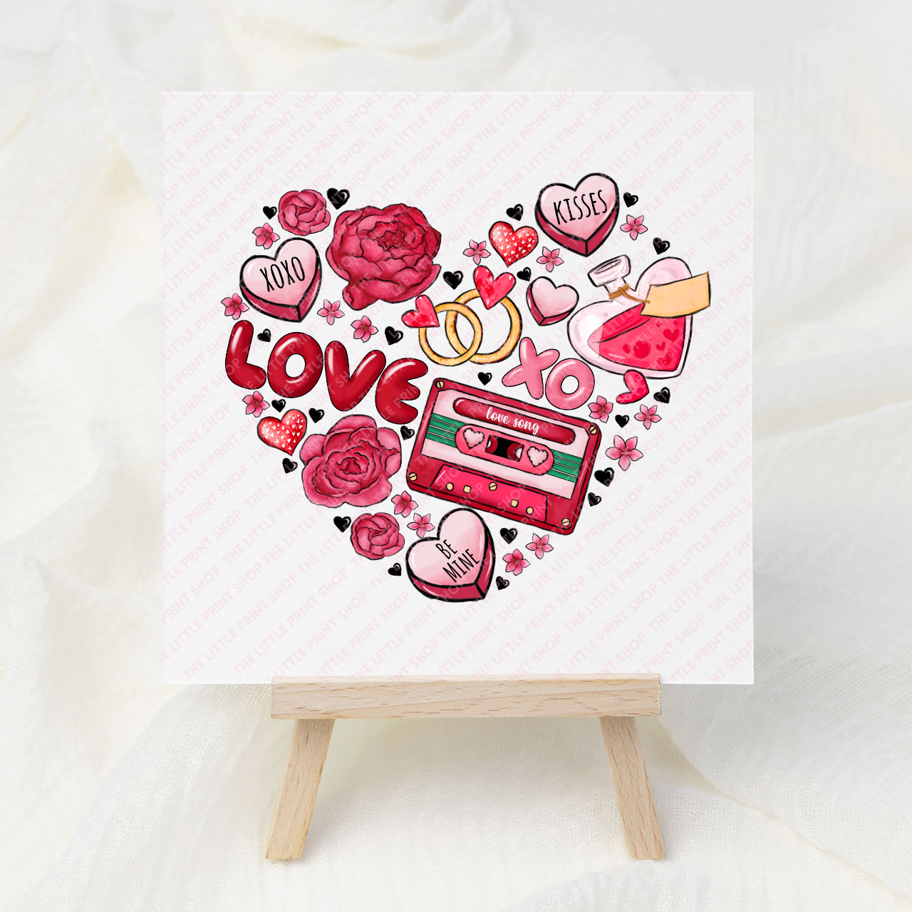 Love Heart - UV DTF 3 inch Decals